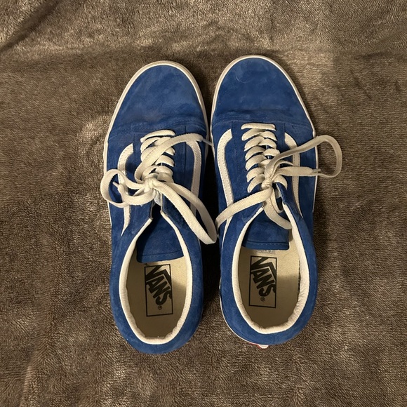Men’s blue suede Old Skool Vans - Picture 2 of 5